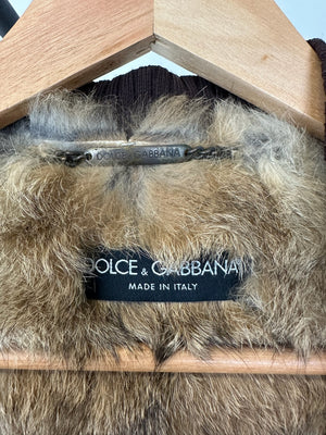 AW2002 Dolce & Gabbana cargo fur vest