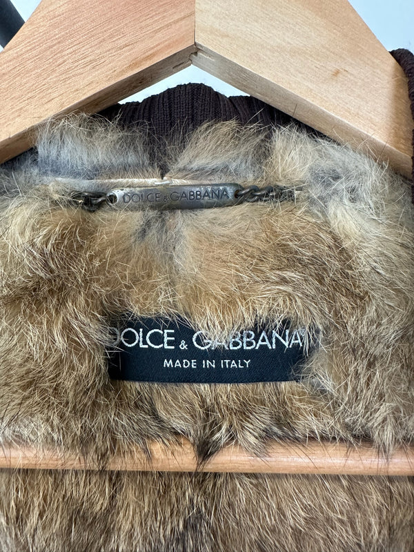 AW2002 Dolce & Gabbana cargo fur vest
