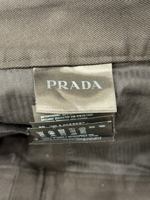 2020s Prada back logo runway pants