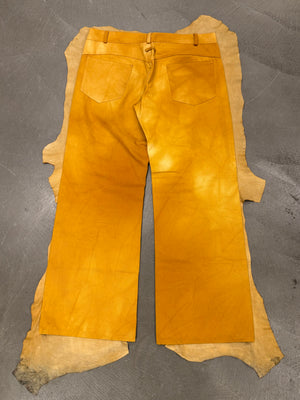 2000s Jean Paul Gaultier hybrid leather pants