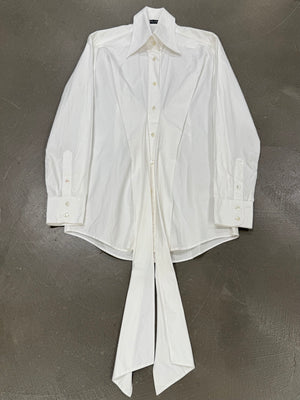 2003 Dolce & Gabbana runway tie-detailed cotton shirt