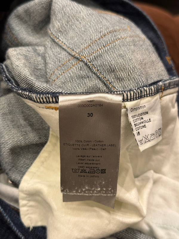 2000s Dior raw denim jeans