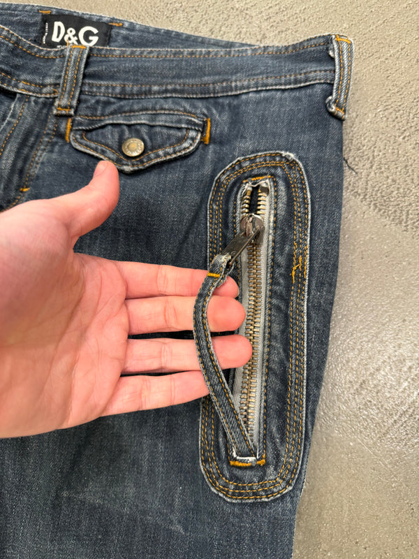 A/W2004 Dolce & Gabbana biker jeans