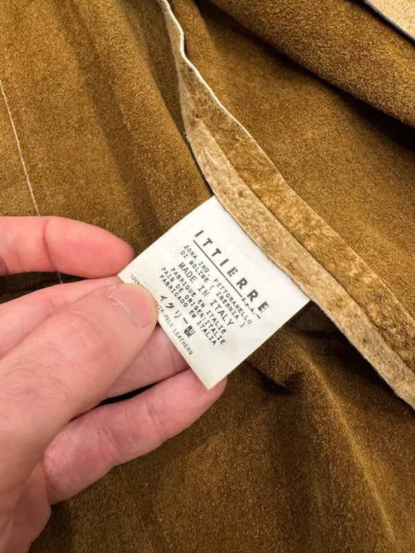 2005 Roberto Cavalli eroded distressed leather jacket
