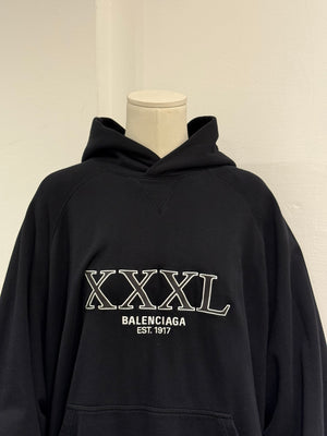 2022 Balenciaga by Demna XXXL oversized double layer hoodie