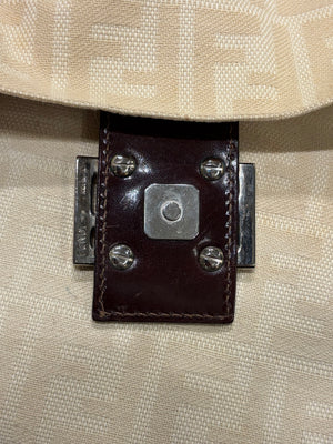 2000 Fendi monogram zucca mama baguette bag