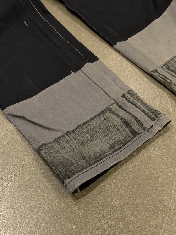 2010s Prada trompe l'oeil print cotton pants