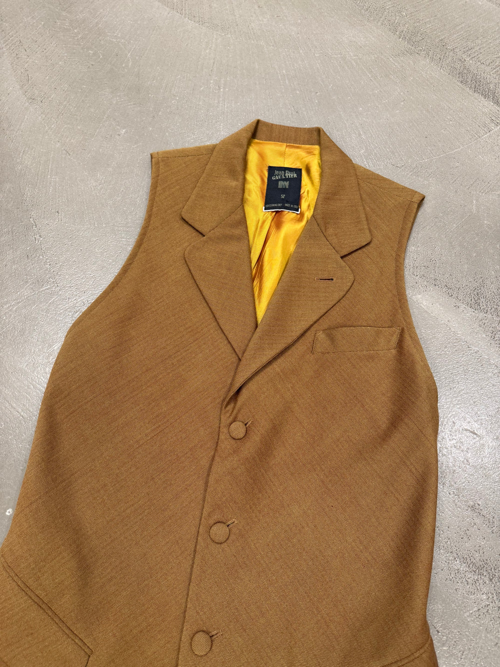 1980s Jean Paul Gaultier pour Gibò wool blazer vest