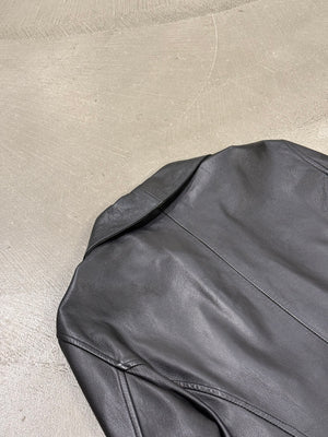 1990s Gianni Versace leather zip jacket