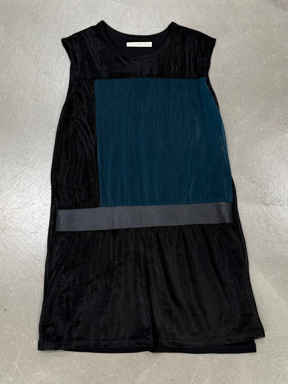 2000s Balenciaga by Ghesquiere paneled dress