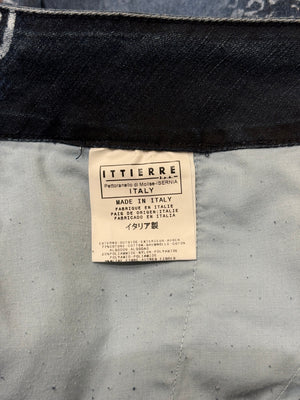 2000s Cavalli paisley print flare jeans