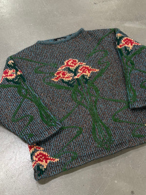 A/W1986 Jean Paul Gaultier intarsia floral knit