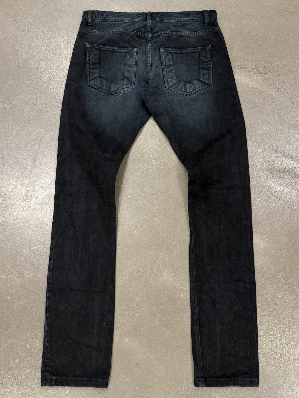 2000s Rick Owens faded jeans