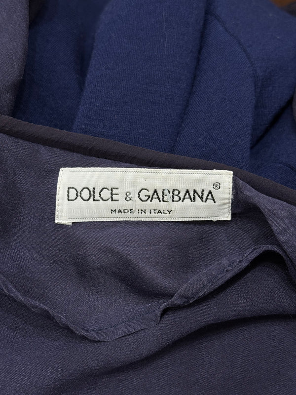 Early 1990s Dolce & Gabbana draped silk top