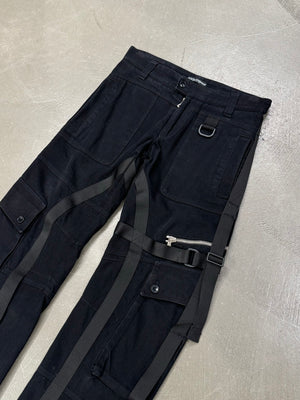 A/W 2003 Dolce & Gabbana runway bondage parachute cargo pants