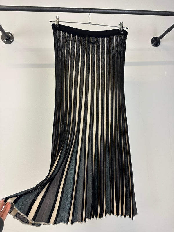 1990s Jean Paul Gaultier iridescent elastic skirt
