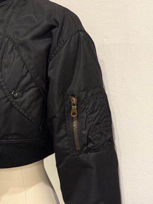1980s Jean Paul Gaultier Junior cropped nylon bomber jacket