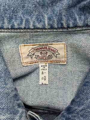 1990s Armani cropped denim jacket