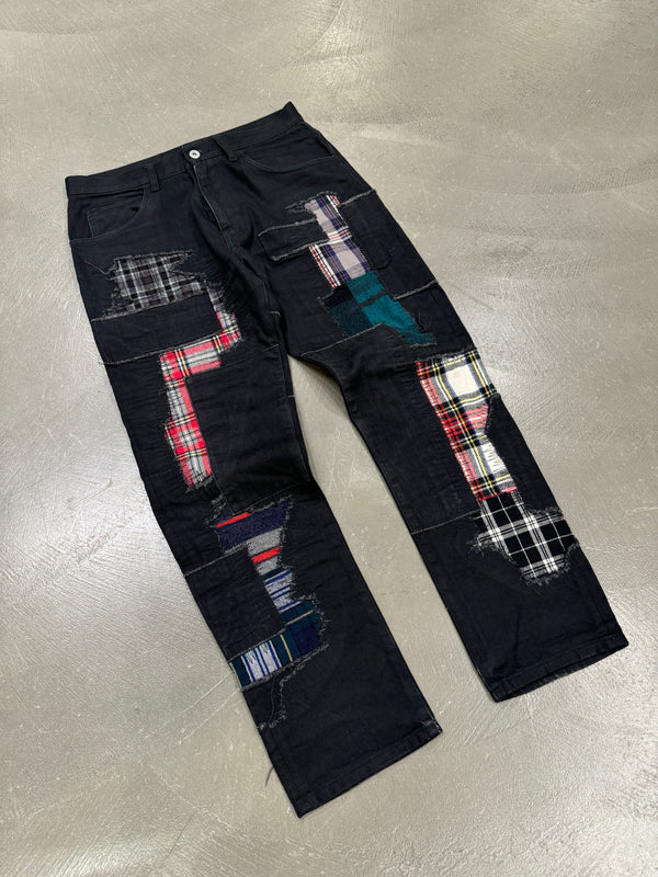 2014 Junya Watanabe Comme Des Garçons patchwork jeans