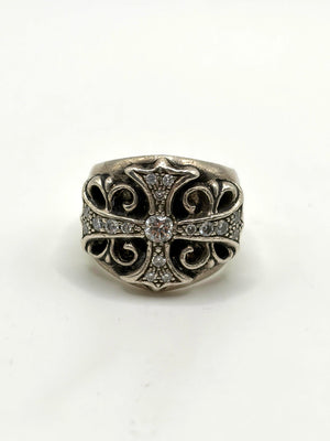 Chrome Hearts factory-set diamond keeper ring