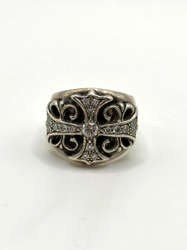 Chrome Hearts factory-set diamond keeper ring