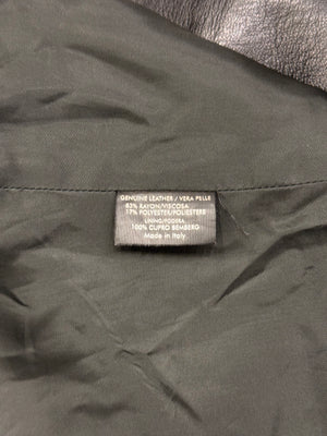 A/W2002 Gucci by Tom Ford ribbed collar leather jacket