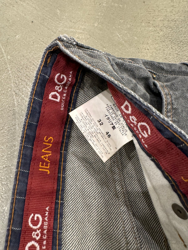 F/W 2003 Dolce & Gabbana asymmetrical denim