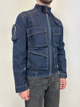 Load image into Gallery viewer, 1990s Katharine Hamnett London cargo denim jacket
