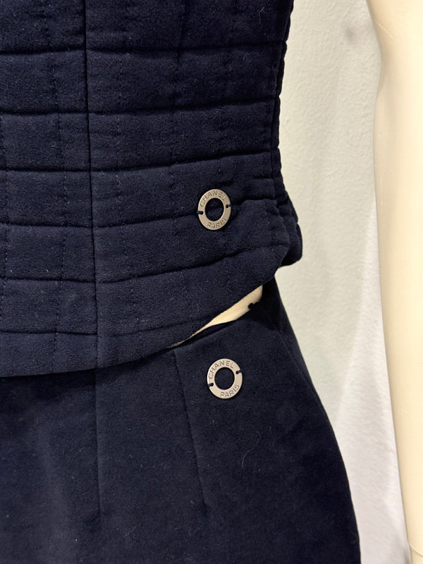 S/S2000 Chanel runway padded set top & skirt