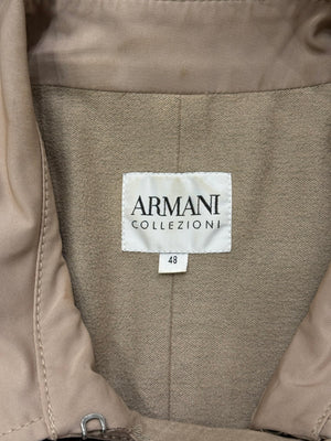 2009 Armani double breasted trench coat