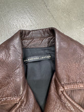 Load image into Gallery viewer, A/W 2008 Balenciaga by NICOLAS GHESQUIÈRE brown leather jacket
