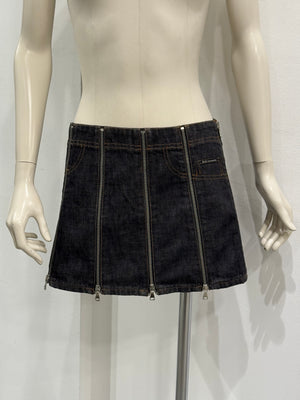 S/S 2004 Dolce & Gabbana full zip mini skirt