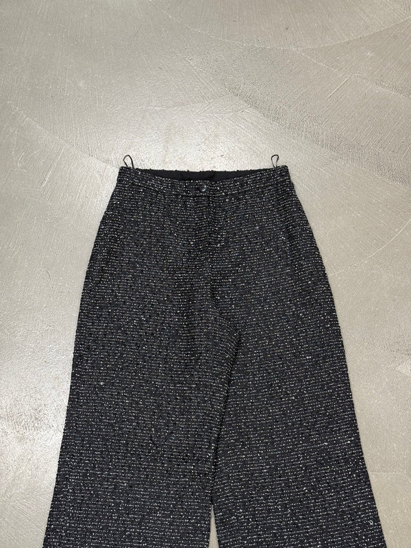 2000s Chanel uniform wide pants