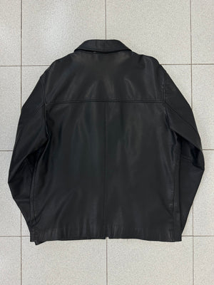 2000s Dolce & Gabbana black leather Jacket