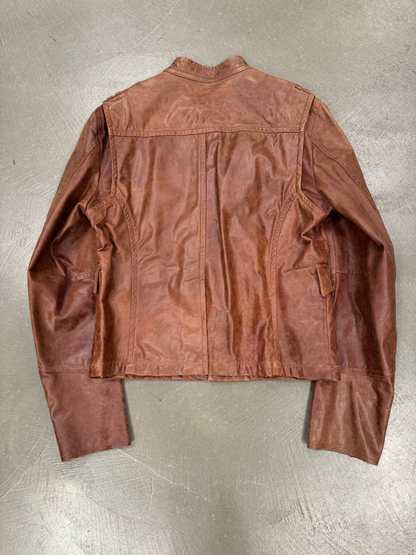 S/S2003 DSquared2 “Civil War” runway military leather jacket