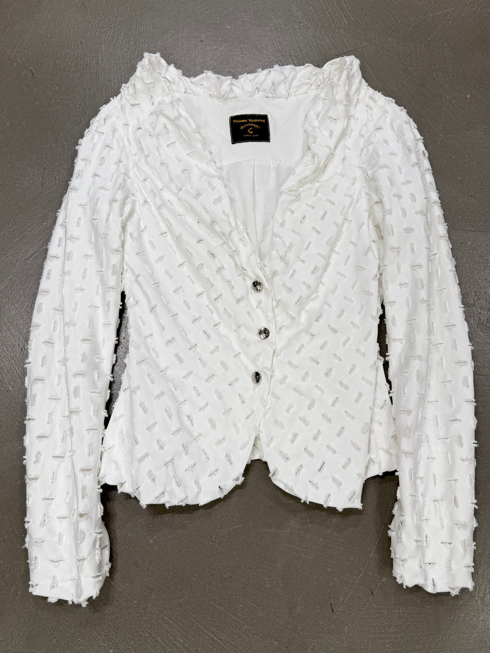 1990s Vivienne Westwood cut, slash and pull jacket