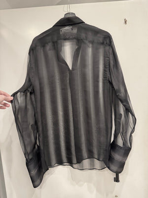 S/S2001 Gucci by Tom Ford silk transparent shirt