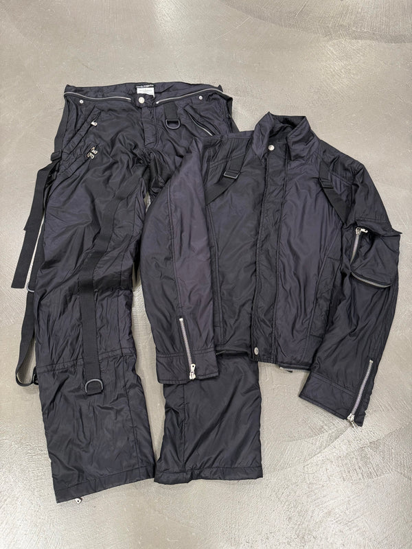 AW2003 Dolce & Gabbana bondage parachute runway jumpsuit/set