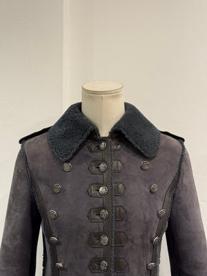 F/W2006 Dolce & Gabbana shearling napoleon coat