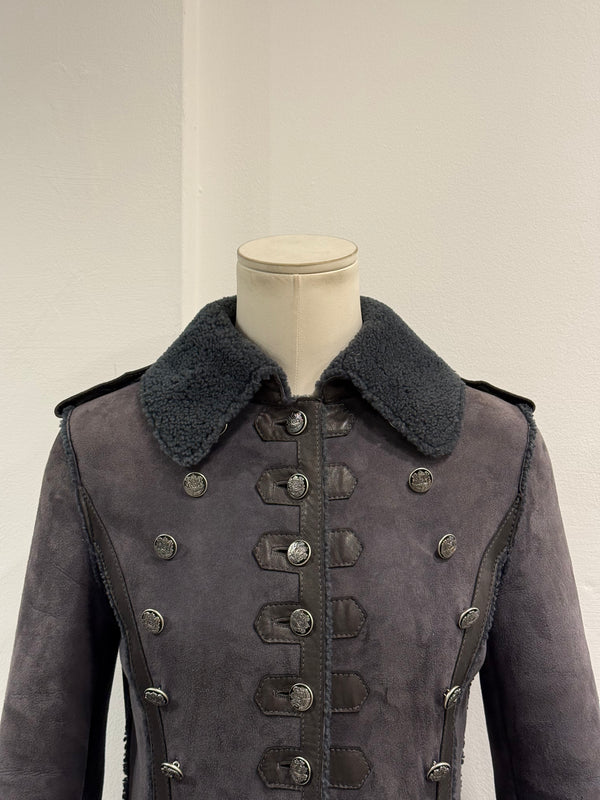 F/W2006 Dolce & Gabbana shearling napoleon coat