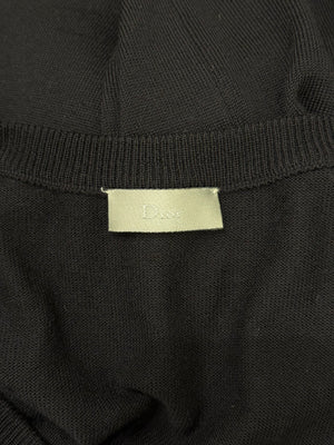 A/W2005 Dior by Hedi Slimane distressed v-neck knit
