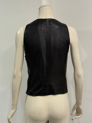 A/W1992 Helmut Lang Leather fringe corset top
