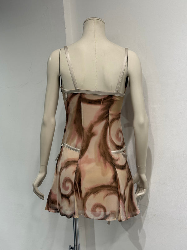 2003 Versace bondage mini dress