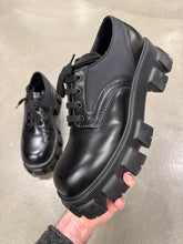 Load image into Gallery viewer, 2023 Prada monolith leather/Nylon derby shoes
