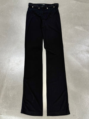 2001 Dolce & Gabbana extra long iconic buckle cowboy pants