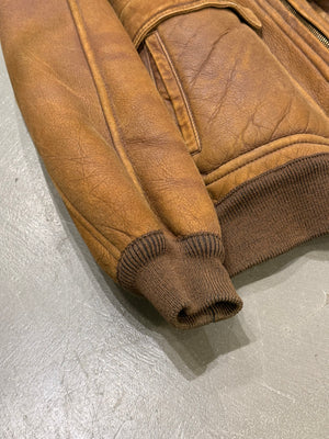 1990s Emporio Armani shearling flight jacket