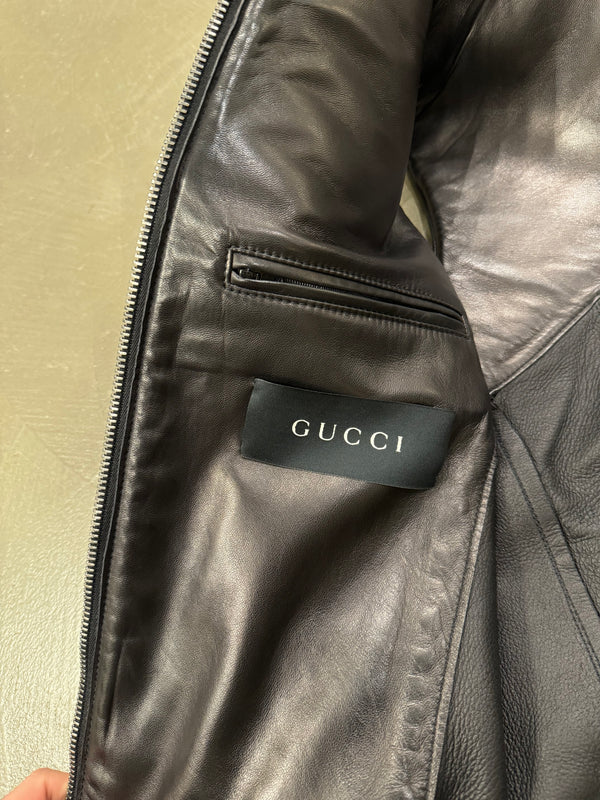 F/W 2000 Gucci by Tom Ford spiral biker vest