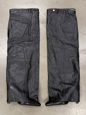 Balenciaga Falkon thigh-high leather pants boots