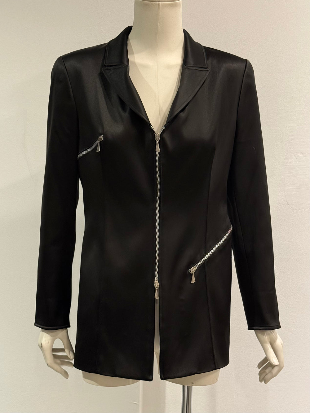 1990s Claude Montana asymmetric tornado zips blazer