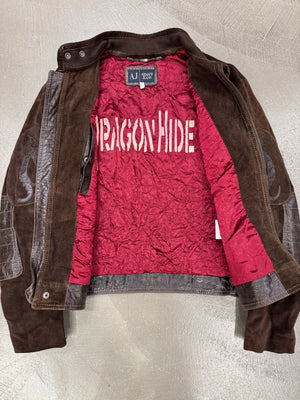 1990s Armani Dragon Hide leather skin jacket